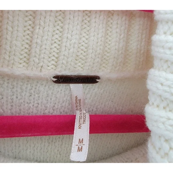 Free People Milo Tunic Sweater Women's Medium Evening Cream Drop Shoulder L/S~ - Picture 7 of 12